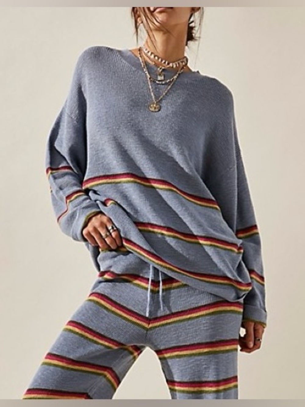 FREE PEOPLE NWT Mariner Striped Sweater